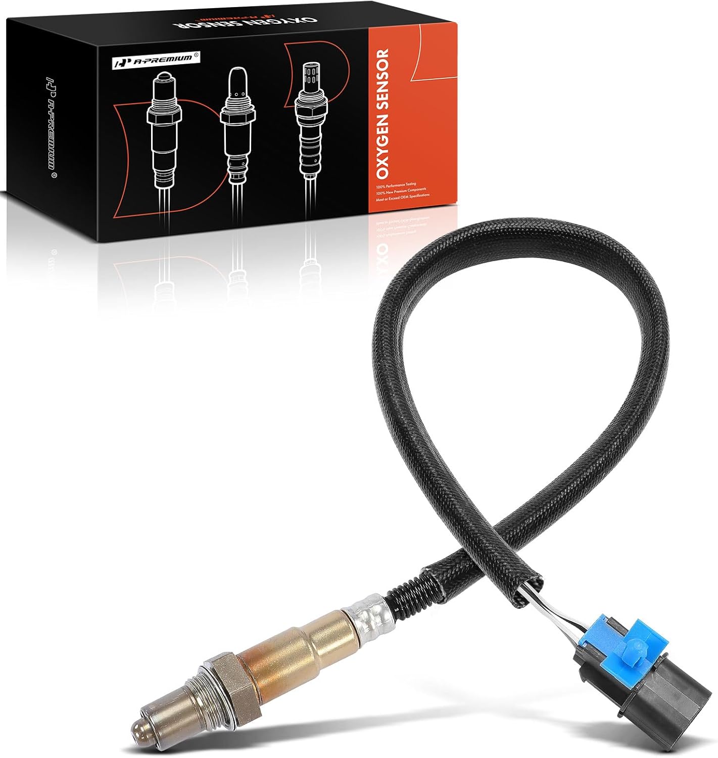 A-Premium O2 Oxygen Sensor Compatible with Hyundai Elantra 2011-2015, Accent 2010-2014, i20 2008-2012, i30 2007-2016, ix20 2010 & Kia Soul 2009, Forte 2012-2015, Rio, Cerato, CEE'D, PRO CEE ́D, Front