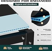 Vista 5 de Bunkie Board Twin (38 x 75) - Tablas de plástico hueco de 0.394 in para debajo del colchón, soporte resistente, transpirable, perfil bajo