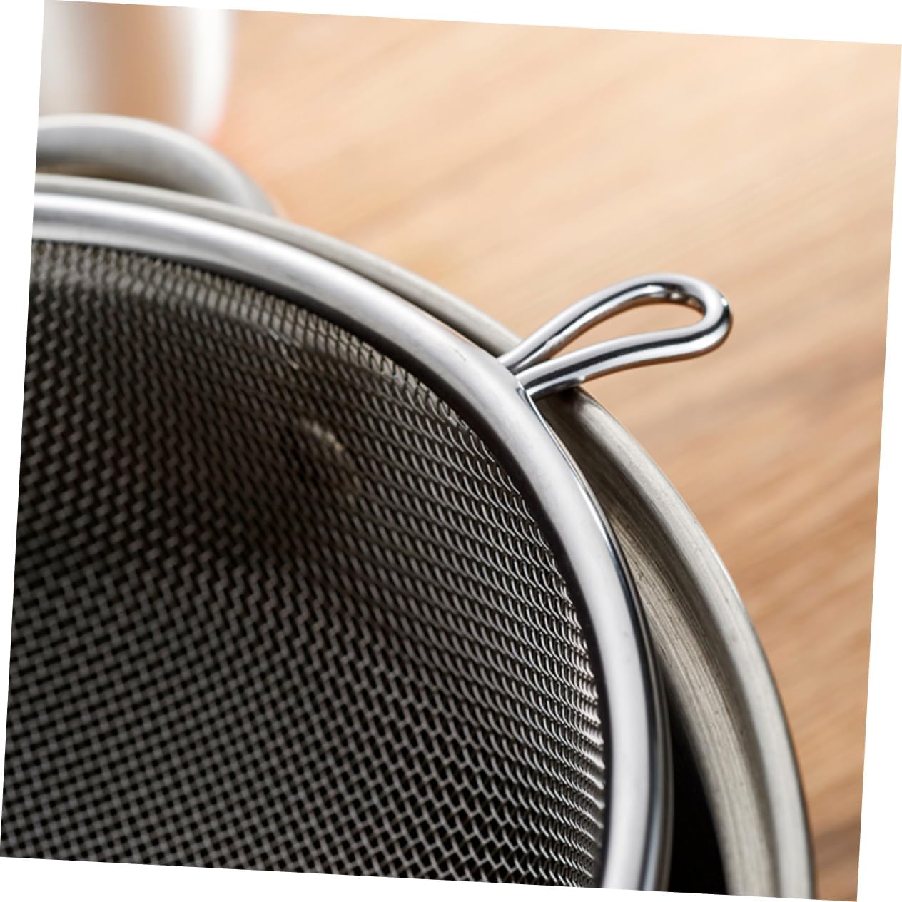 3pcs Stainless Steel Mesh Strainer Handle Slotted Ladle for Noodles Grease Separation and Food Serving Kitchen and Restaurant