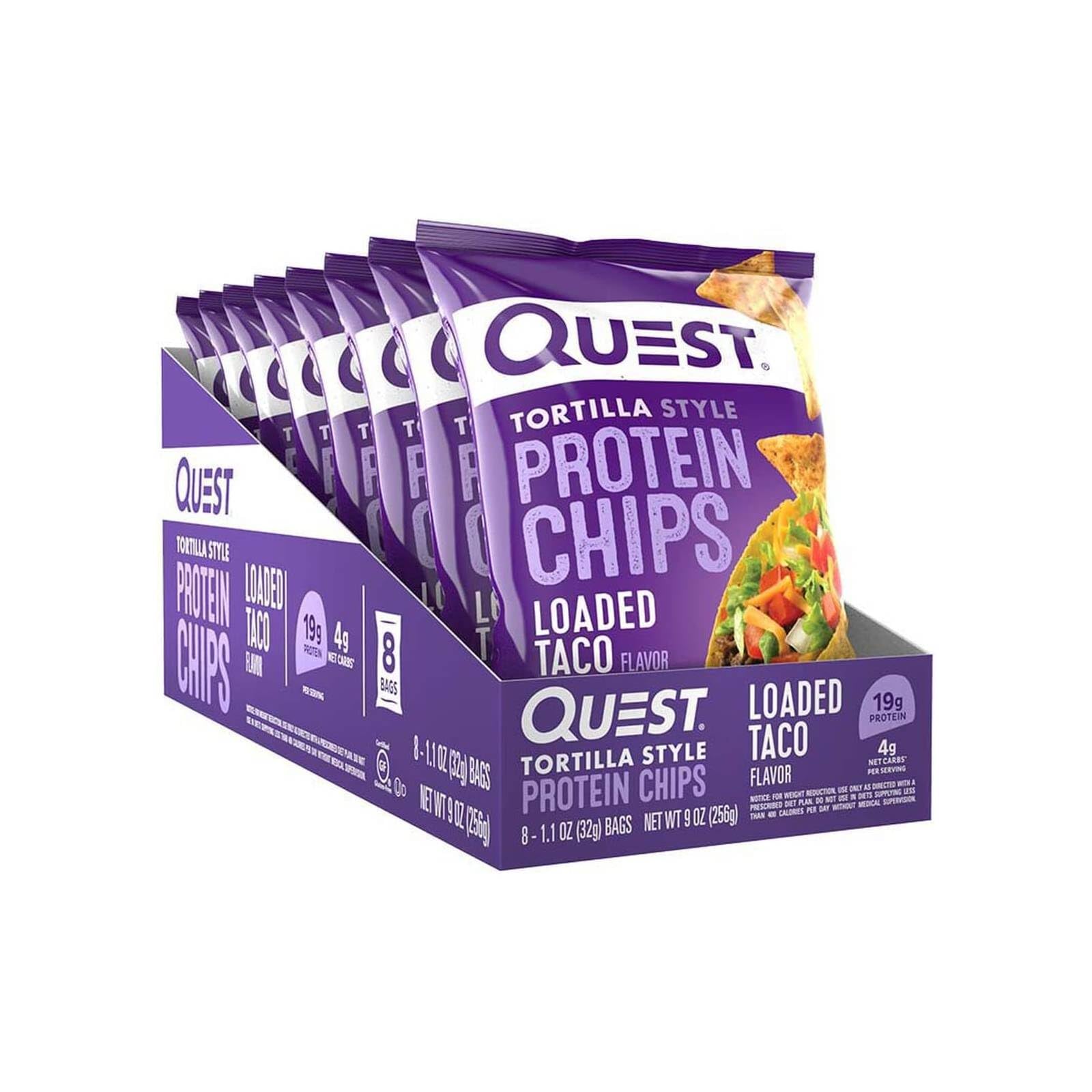 Quest Tortilla Chips Loaded Taco 8-Pack