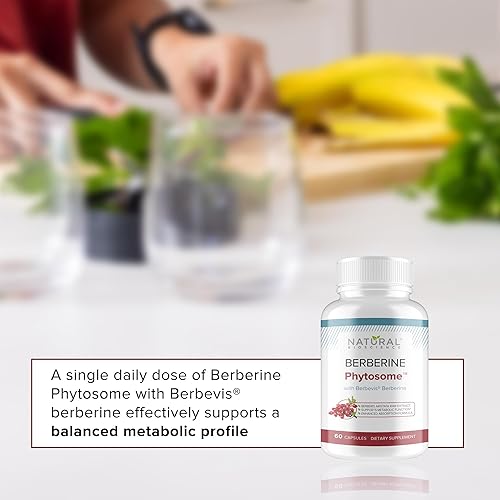 Miniatura 7 de Fitosoma de berberina con Berbevis, suplemento de absorción mejorada de 550 mg para apoyo metabólico y salud cardíaca, complejo de berberina
