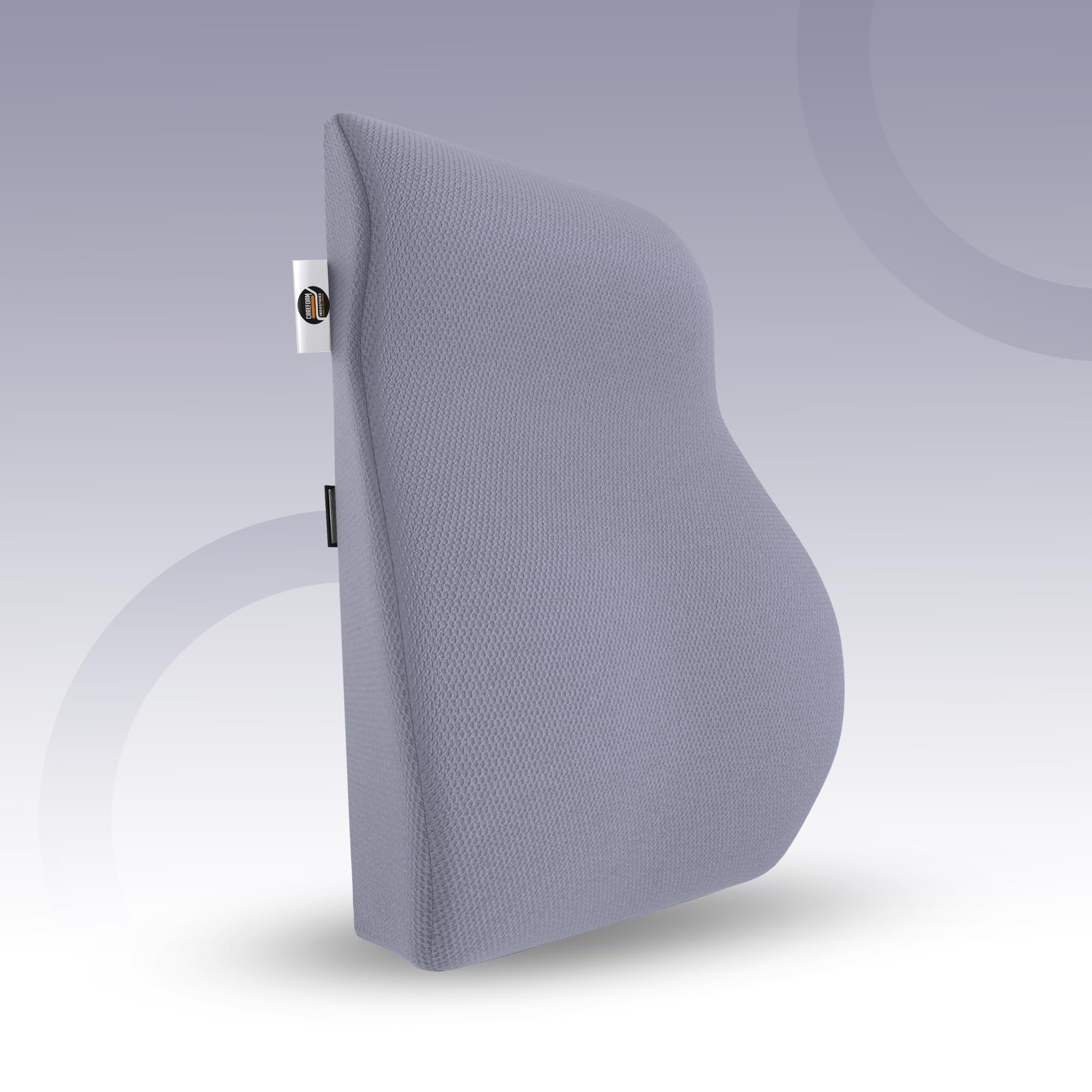 CareFoam Orthopedic Memory Foam Backrest for Office Chair & Car – Dr. Recommended Lumbar Support Pillow for Lower Back Pain Relief – Ergonomic Posture Corrector with Dual Adjustable Straps