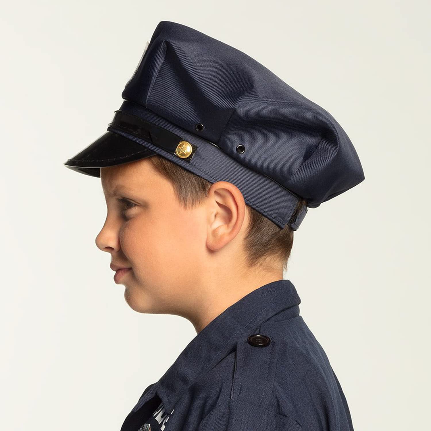 Boland 97053 - Bonnet de policier pour enfant - Chapeau de police - Shérif - Accessoire de costume - Carnaval - Fête à thème