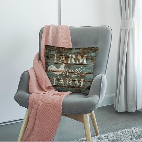 Miniatura 3 de HGOD DESIGNS Framhouse - Funda de almohada, decorativa, gallo, con citas, granjas y granjas, fundas de almohada de lino y algodón para interiores y
