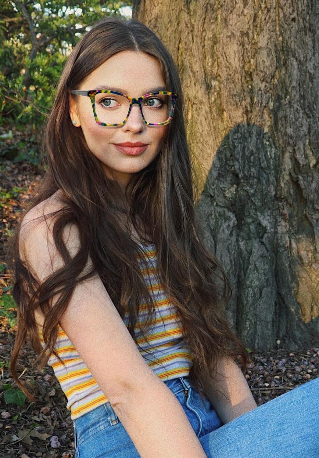 VOOGLAM Square Blue Light Glasses for Women Anti Eyestrain Dry Eyes Computer Phone TV Eyewear Lightweight Kiersten - Image 2