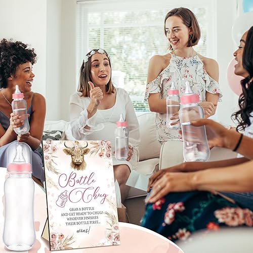 Vista 112 de TrelaCo Cool Baby Shower Games - Juego de regalo con temática de abejas y 12 biberones para baby shower, para juegos de abejas de panal, revelación