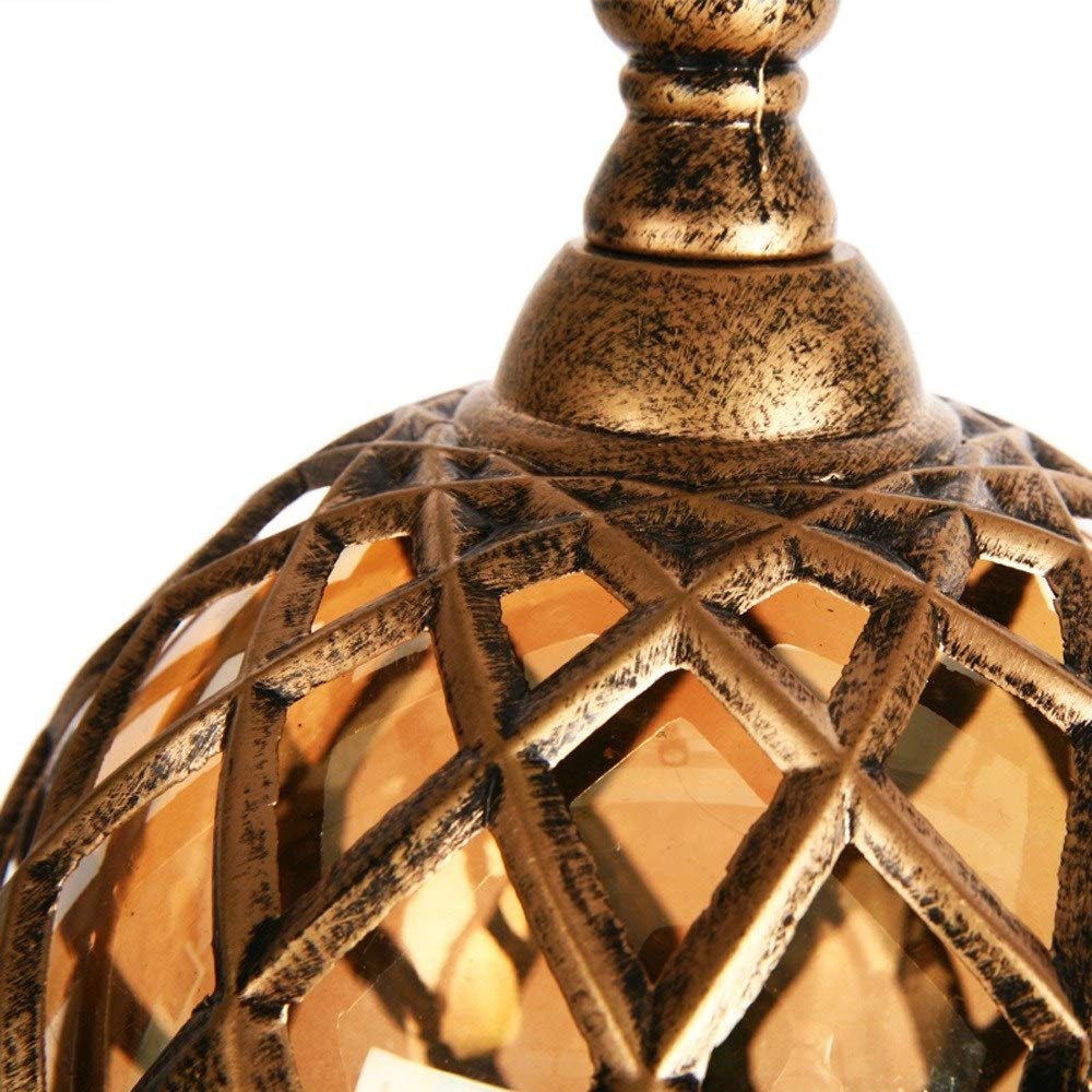 Lampa zewnętrzna, 105 cm, lampa na podwórko, europejska kula, tradycyjna śródziemnomorska szklana kula ze szkła aluminiowego, oświetlenie uliczne na zewnątrz