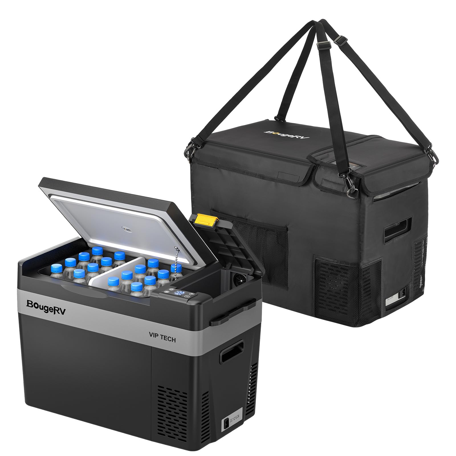 車載冷蔵庫 ポータブル冷蔵庫 アウトドア 20L BougeRV Amazon.co.jp: BougeRV ポータブル冷蔵庫 車載冷蔵庫 20L