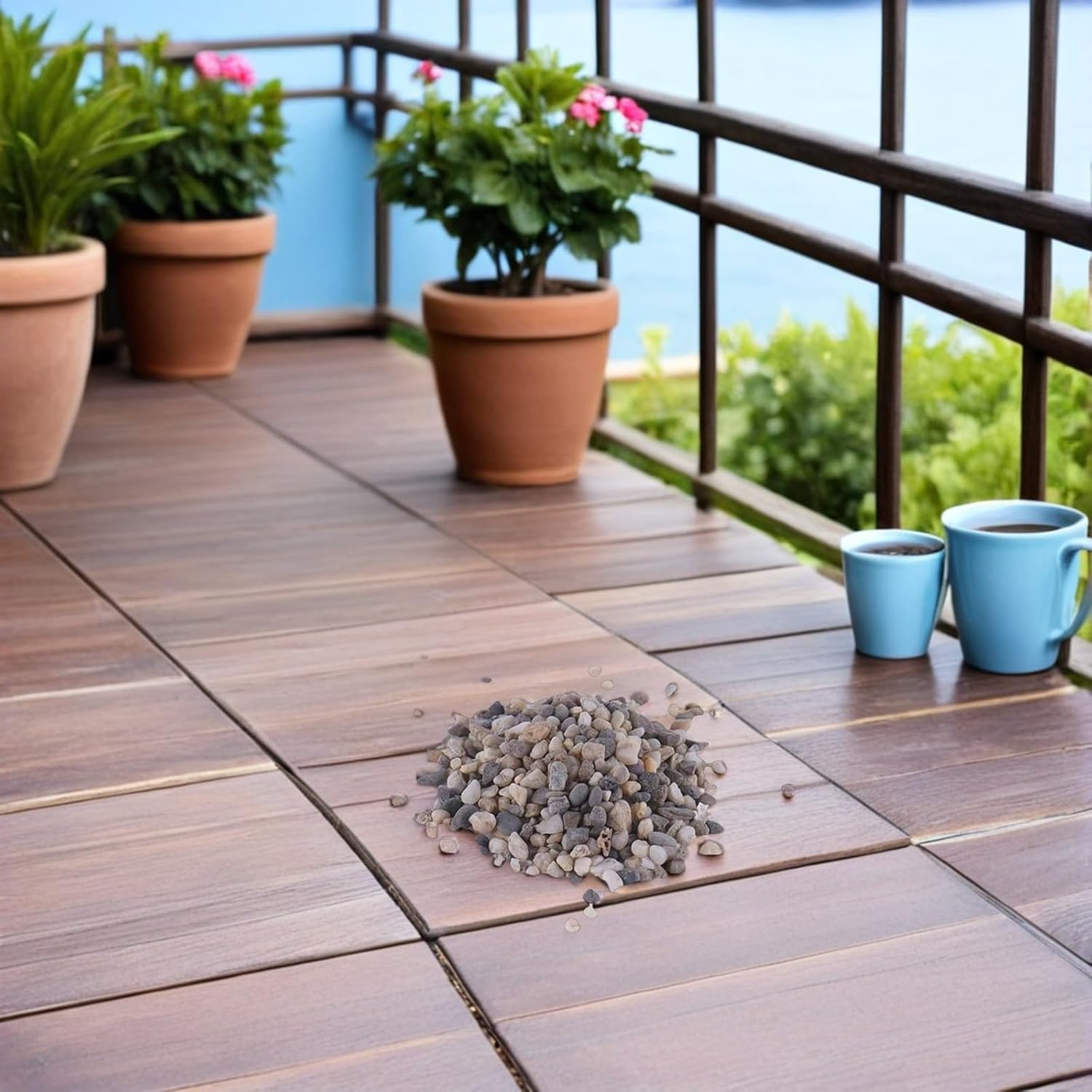 Natural River Gravel Pebbles Moss Bottle Decor for Microlandscape