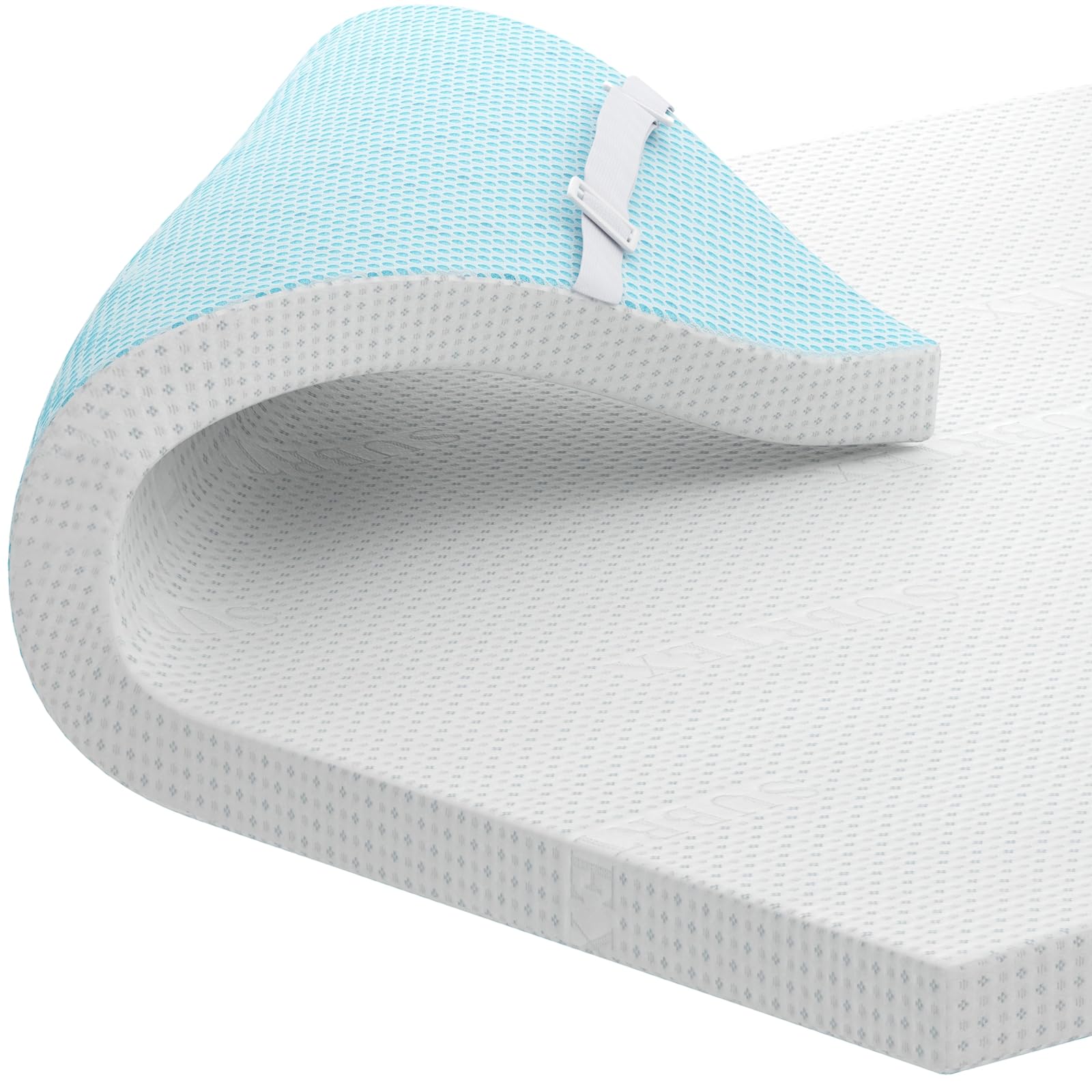 Hokway 3 inch Thick King Memory Foam Mattress Topper With Anti-Slip Ventilated Hypoallergic Bamboo Cover, Soft Flexible Design For Pressure Relieving for King Bed(7.5cm,150x200cm)