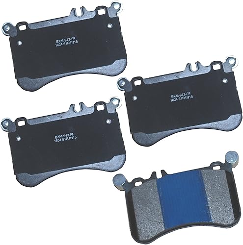 Vista 448 de Bendix Premium SBM8 - Pastillas de freno semimetálicas Premium para modelos seleccionados Buick Special, Camaro, Corvette, Phaeton, Olds F85, Vista