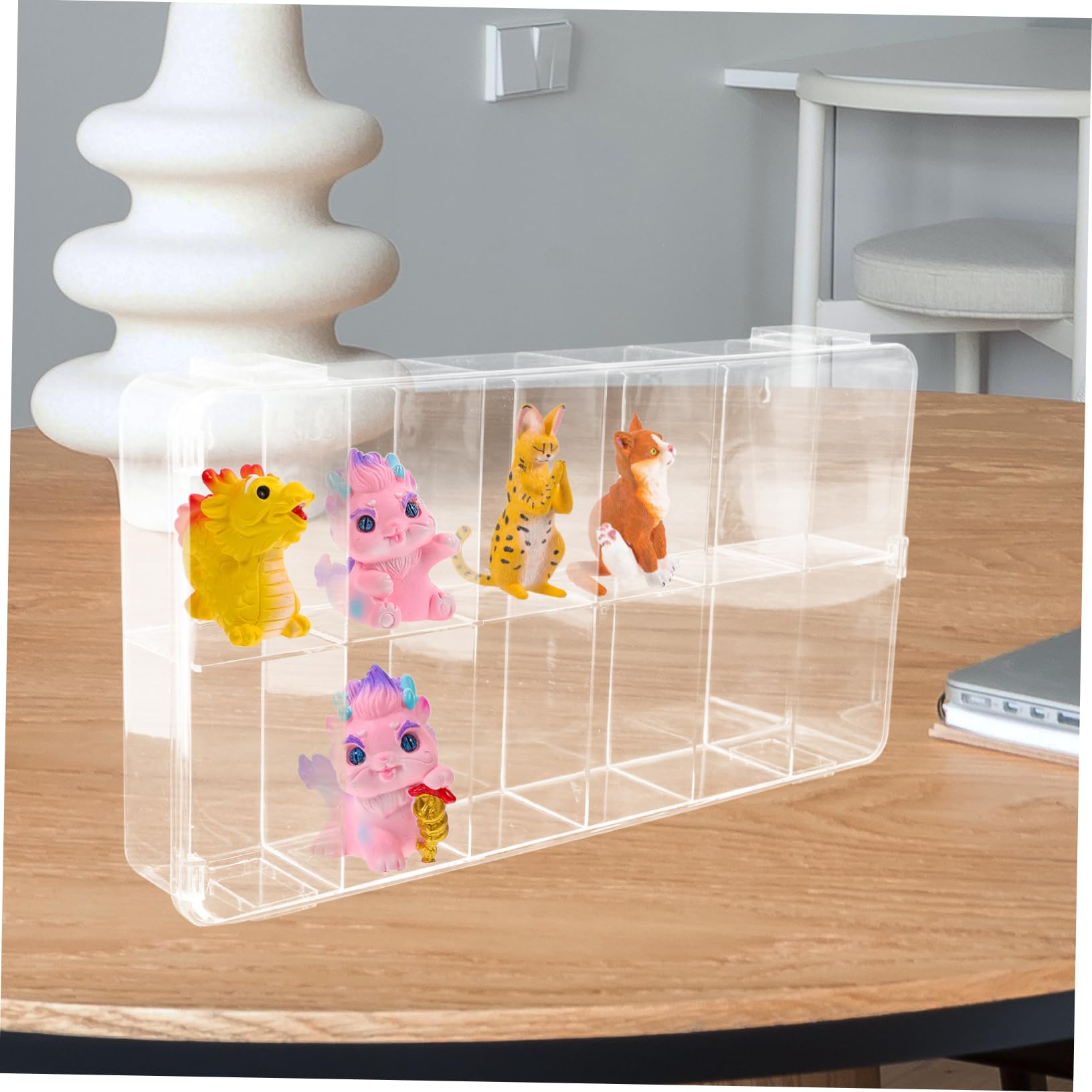 Présentoir De Figurines De Poupées Boîte De Rangement en Plastique pour Figurines en Acrylique Organisez Votre Collection
