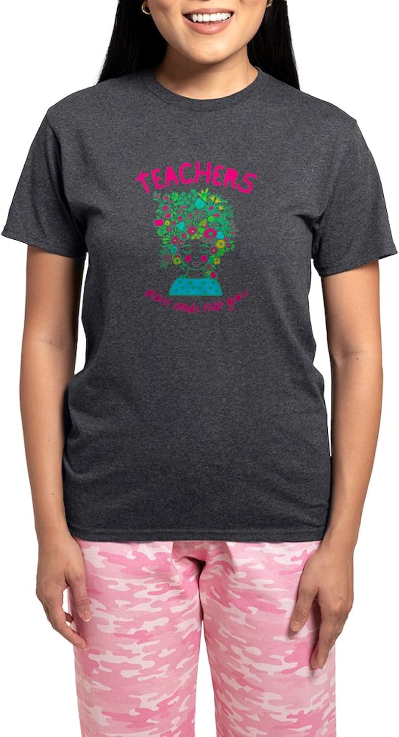 CafePress Back to School Teacher Garden Lover T Shirt Women's Charcoal Novelty Pajama Set
