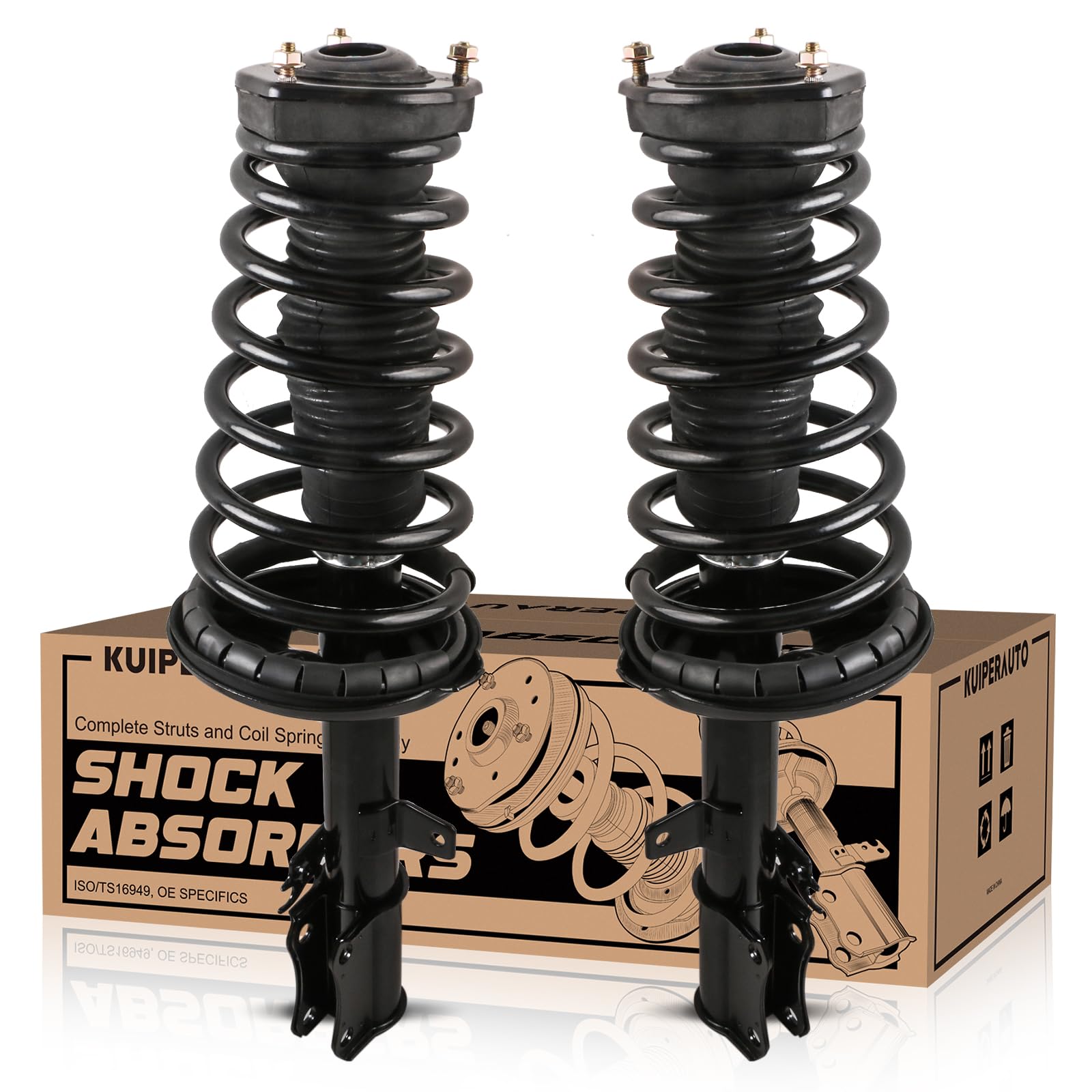 171957 171958 Rear Suspension Struts Shocks Complete Assembly Shock Absorbers w/Coil Spring Compatible for Toyota Camry 2.2L 1992 1993 1994 1995 1996 (Set of 2)