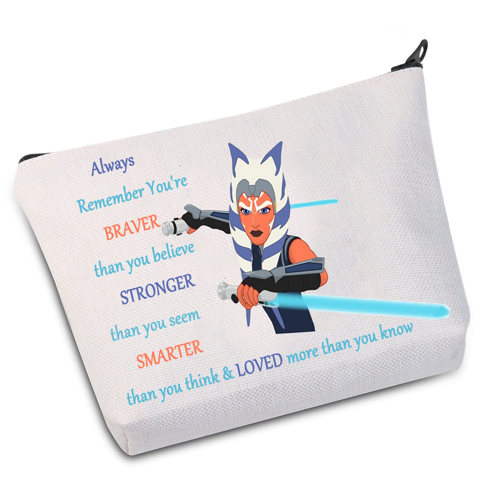 WZMPA Movie Cosmetic Makeup Bag Movie Fans Gift You Are Braver Stronger Smarter Than You Think Makeup Zipper Pouch Bag For Women Girls(Always Ahso)