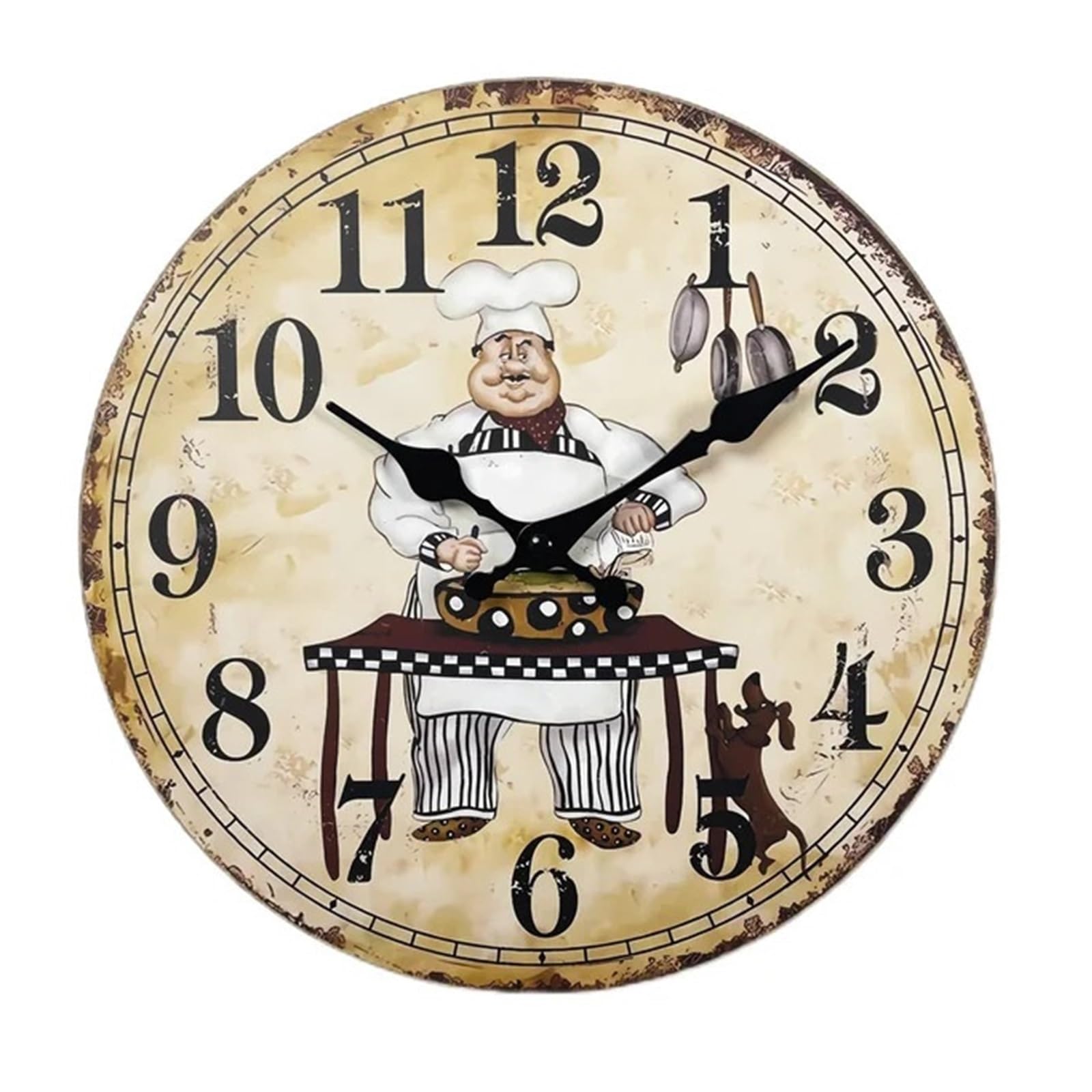 LUYSGBXR Wall Clock Wall Clock Living Room Bedroom Kitchen Home Decor Silent Quartz Holiday 10inch 12inch 14inch 16inch(10Inch)