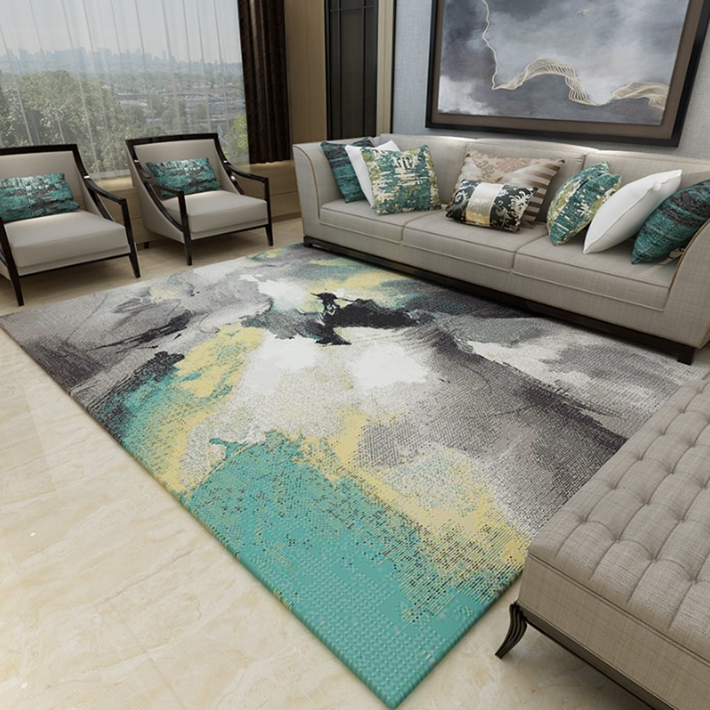 Tapis de salon moderne minimaliste ultra soft et grand tapis de chambre