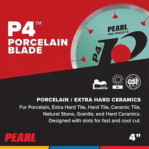 Miniatura 10 de Pearl Abrasivo P4 DTL07HPXL Azulejo y Hoja de Piedra para Porcelana 7 x .060 x 58