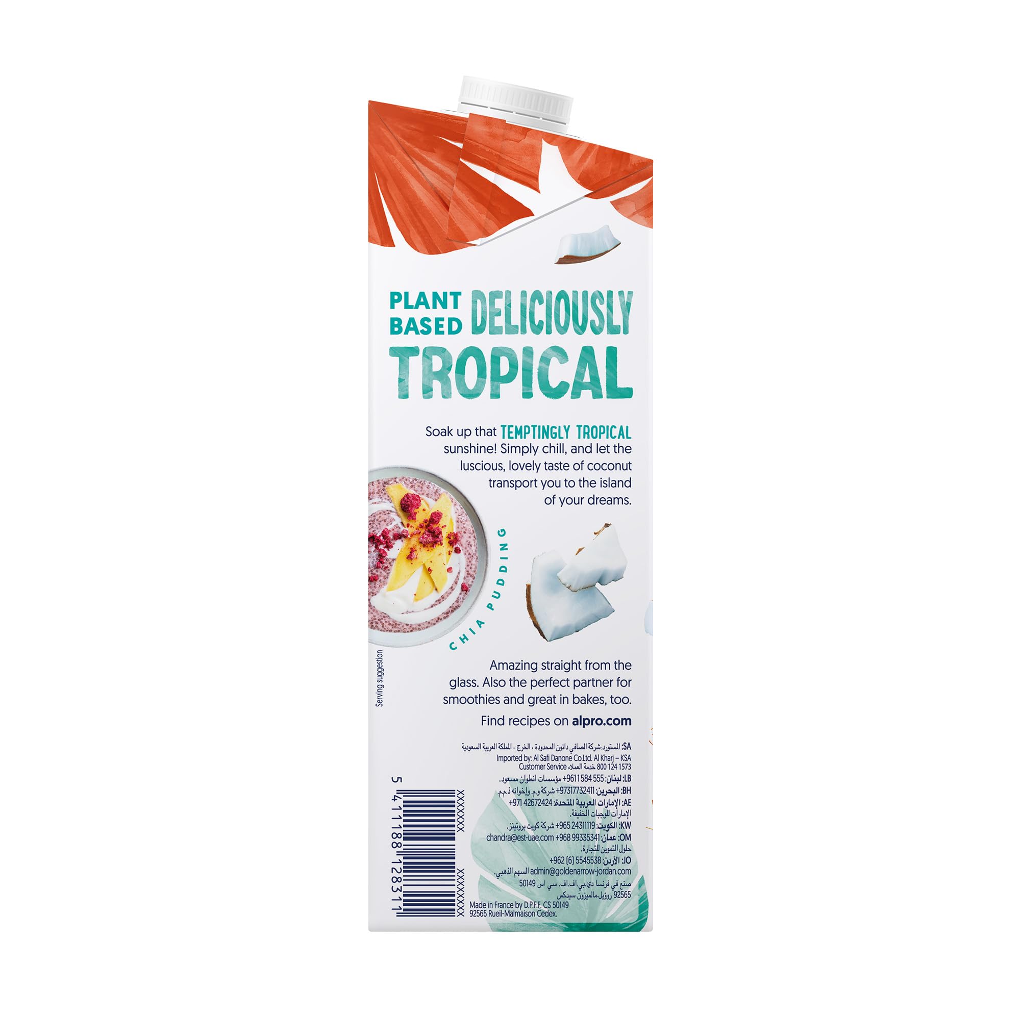 Alpro Bebida Vegetal de Coco sin Azúcar 1L