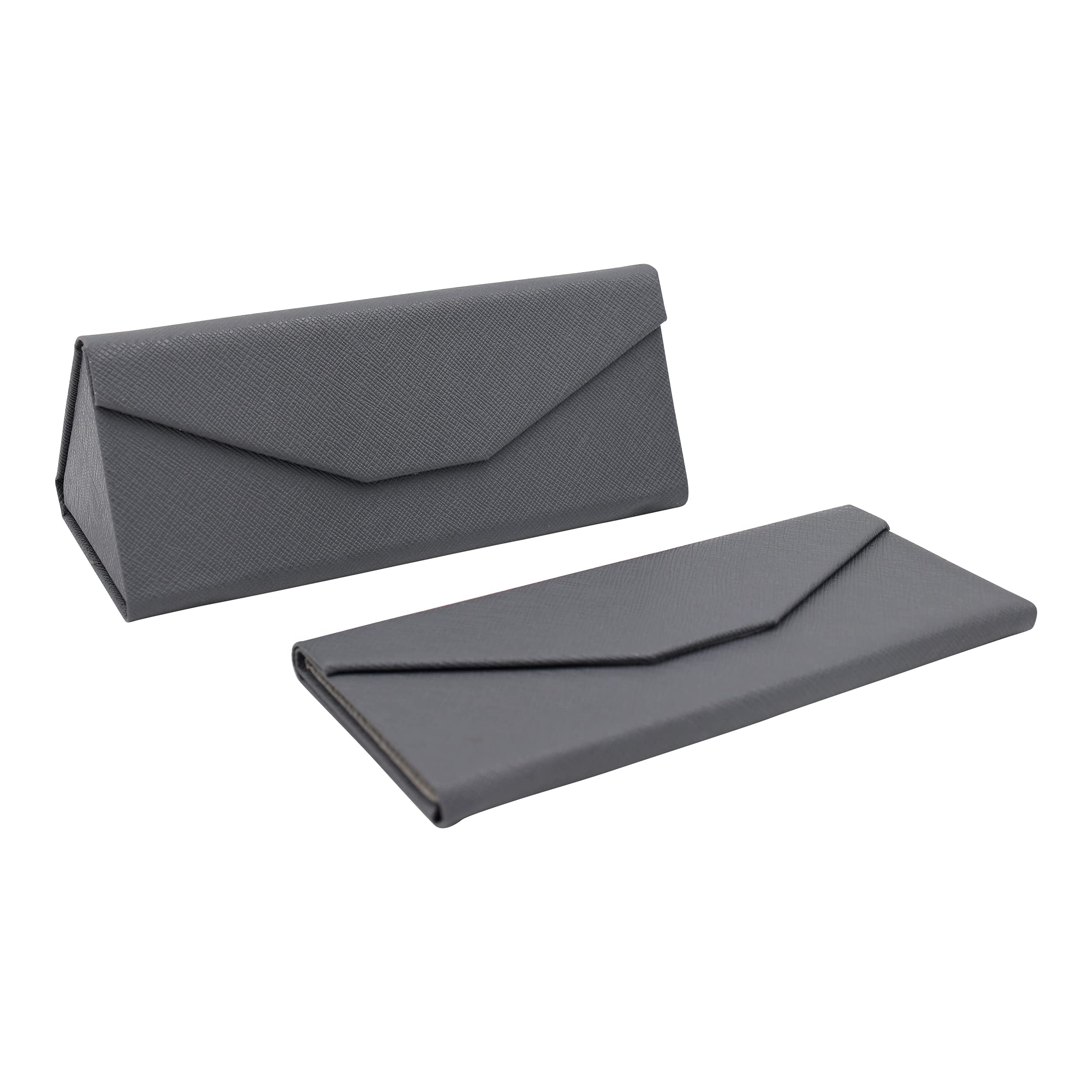 Real Sic Glasses Case for Men and Women - Magnetic Folding Hard Shell Sunglass Holder - Inspired by Solid Color