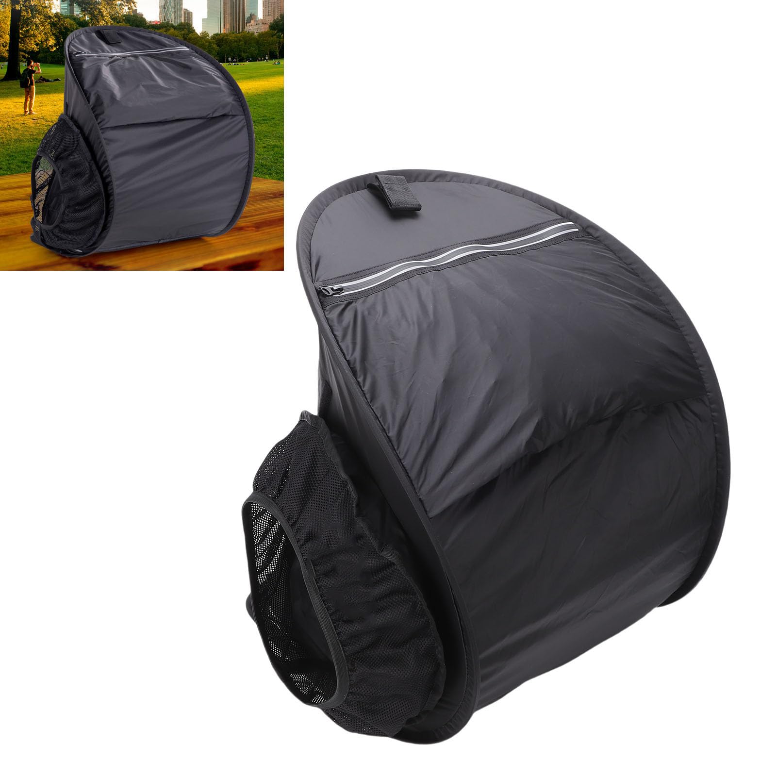 AUNMAS Ombrellone Parasole per Laptop, Copertura Antiriflesso in Tessuto Oxford Impermeabile Portatile per Portatili da 13-17 Pollici, Ideale per Viaggi all'Aperto in Campeggio
