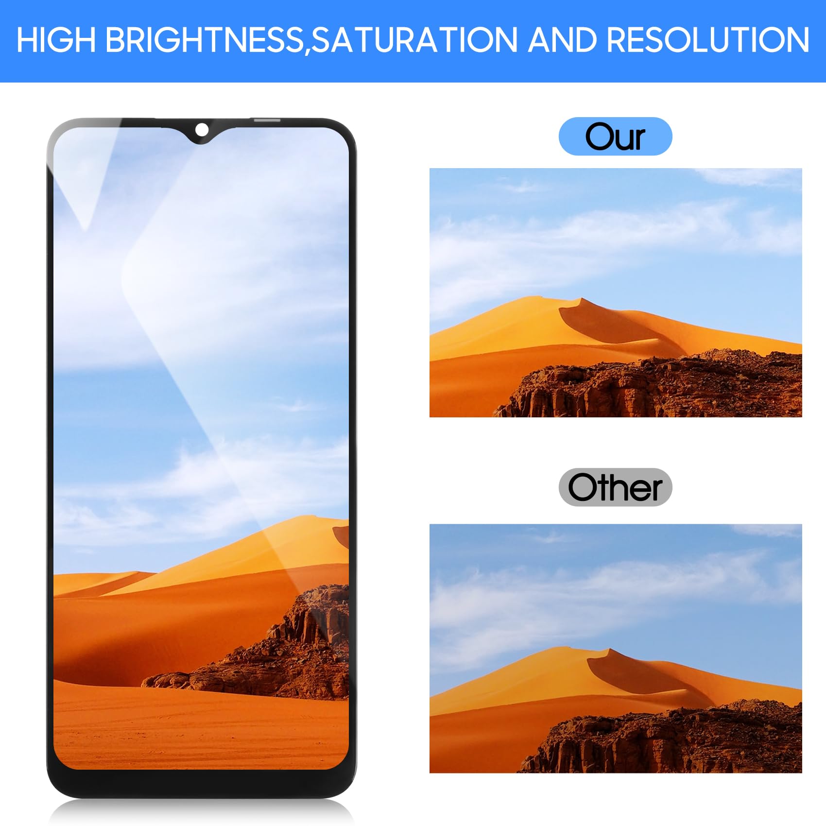 RongZy LCD Display per 6.52 Oppo A54s CPH2273 Schermo LCD Touch Screen Assemblea Sostituzione di Vetro Digitalizzatore con Strumenti(Nero RongZy LCD Display per 6.52 Oppo A54s CPH2273 Schermo LCD Touch Screen Assemblea Sostituzione di Vetro Digitalizzatore con Strumenti(Nero