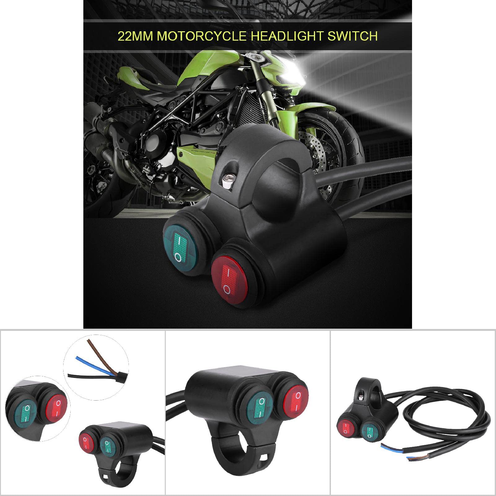 Motorfiets mistlampen schakelaar, 22mm universele