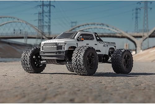 Miniatura 3 de ARRMA Camión RC Big Rock 6S 4WD BLX 17 Monster Truck RTR (batería y cargador no incluidos) blanco, ARA7612T3