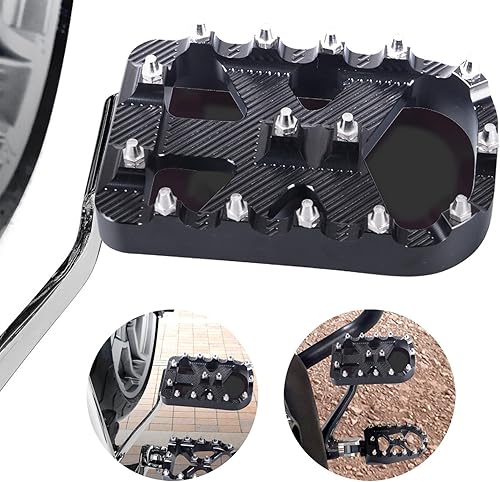 Sresk MX Style CUBIERTA PEDAL DE FRENO Para H-D TOURING GLIDE SOFTAIL (negro)