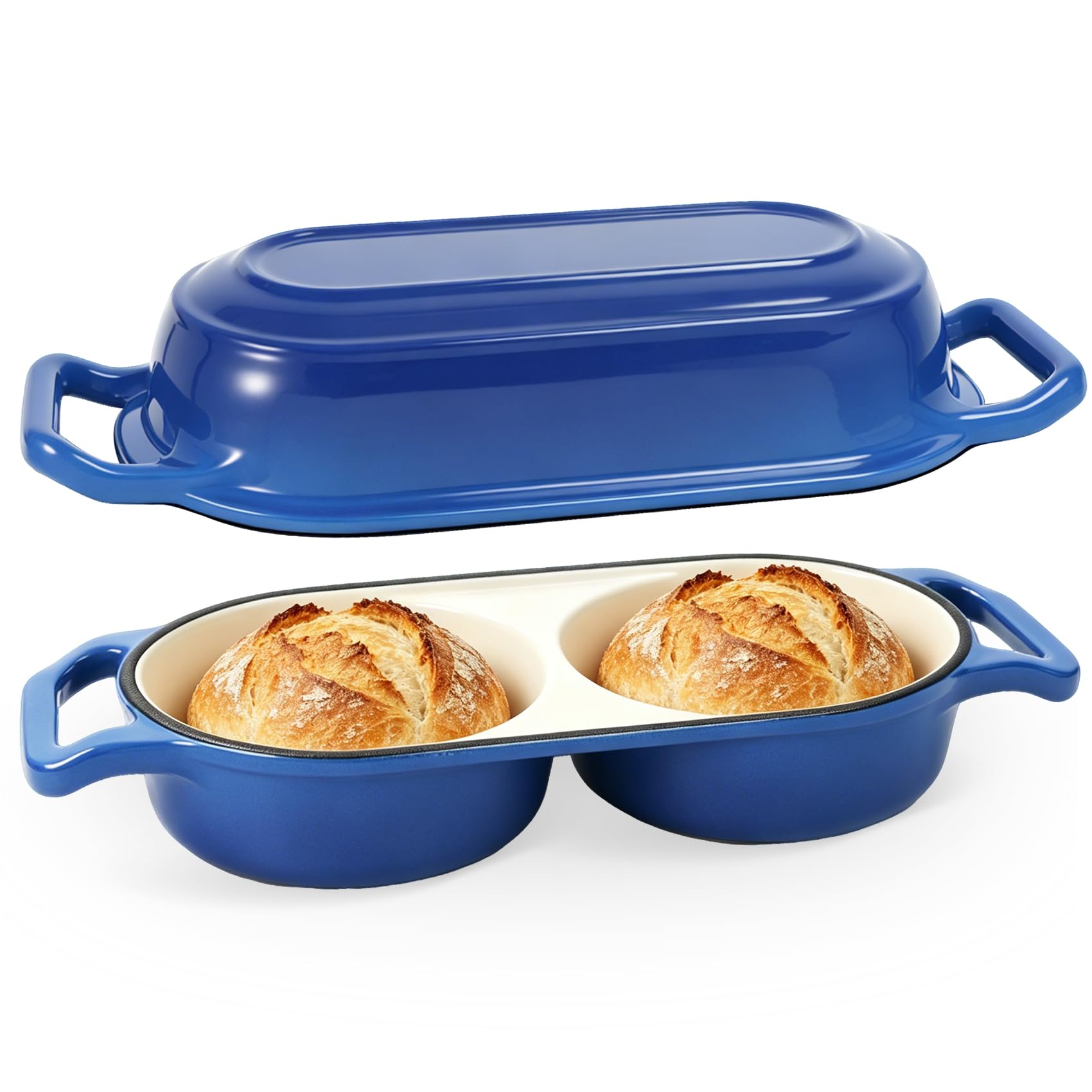 2026 Premium Double Enameled Cast Iron Dutch Oven for Sou...