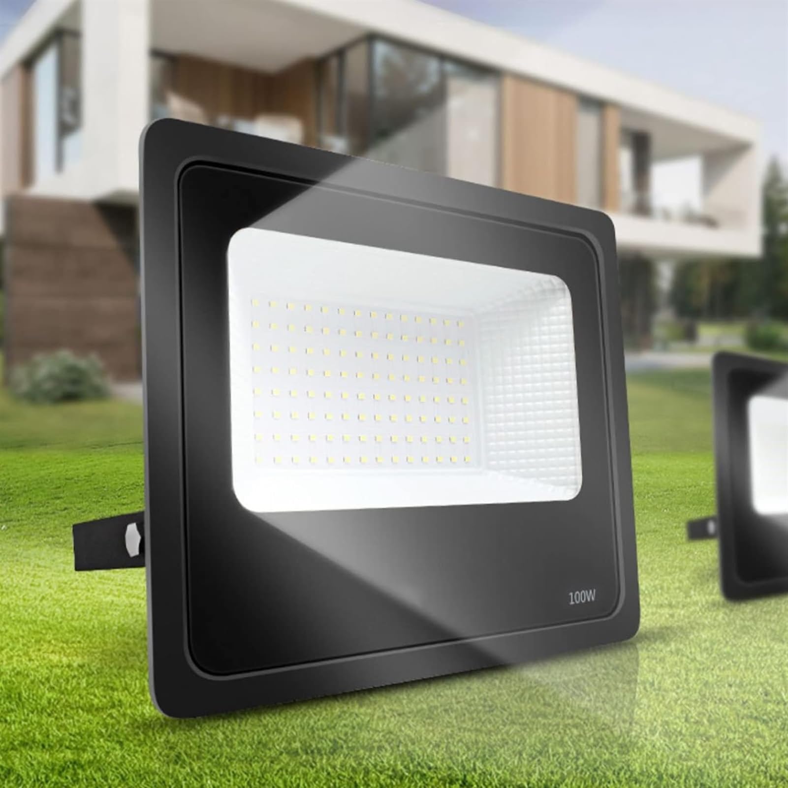 OPFdfhDFH Floodlights, LED Spotlight Super Bright 6500K Cold White Flood Light Outdoor, IP65 Security Lights for Sports Field Garage Garden Backyard(200W)