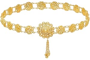 14K Gold Plated Turquoise Waist Belly Chain for Women