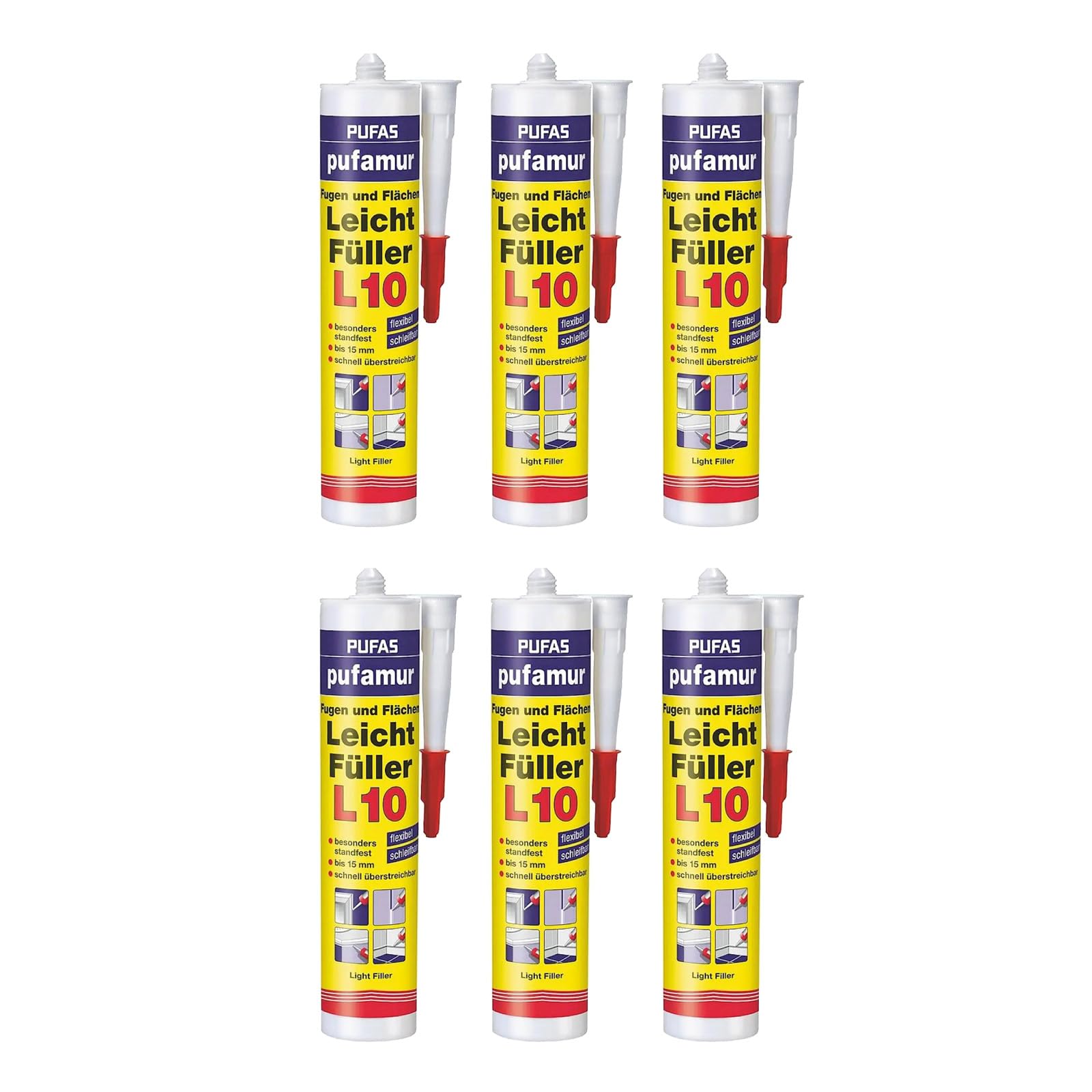 6 x Leichtfüller L10 PUFAS, 6 x 310 ml Sparpack