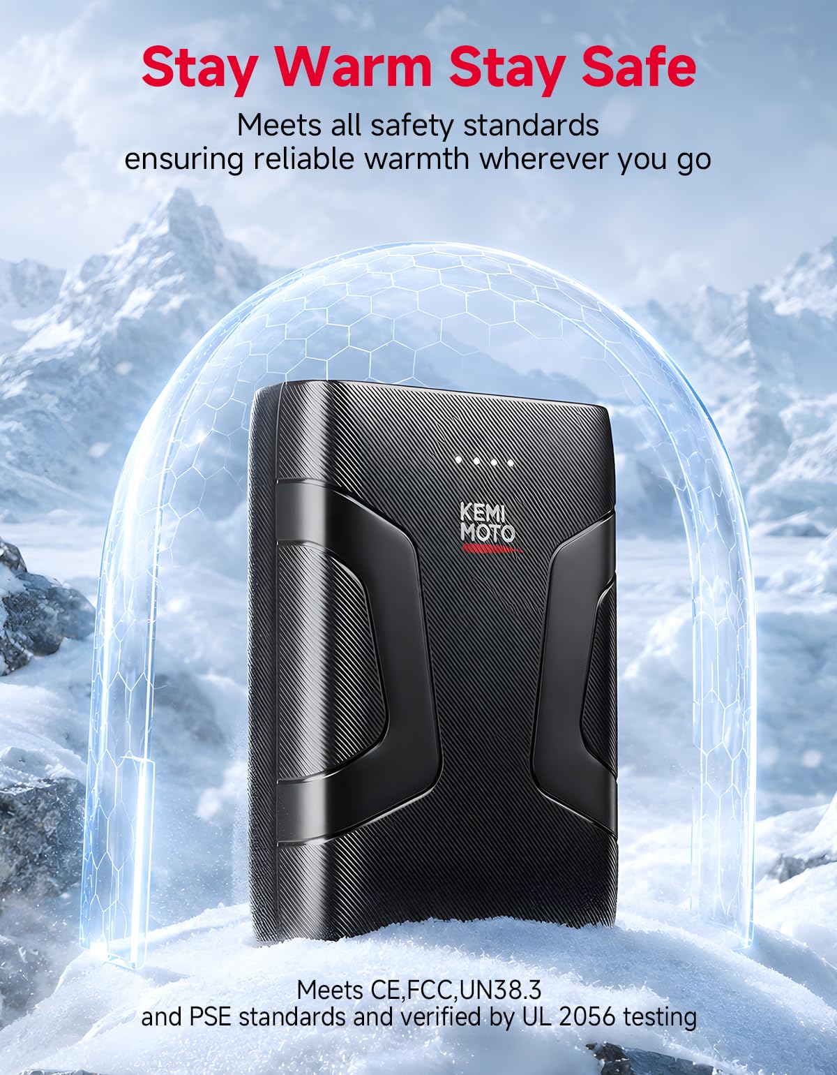 KEMIMOTO Gilet Riscaldato Donna, Elettrico Gilet Riscaldato con Batteria 10000mAh, USB Giubbotti Riscaldati con 3 Temperature per all’aperto Lavoro Sci Escursionismo Caccia Moto(Con Batteria 10000mAh)