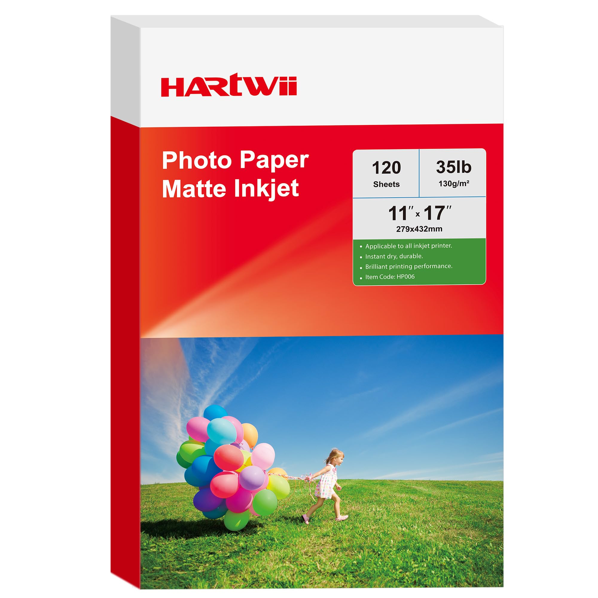 HARTWII 120 Sheets Matte Photo Paper