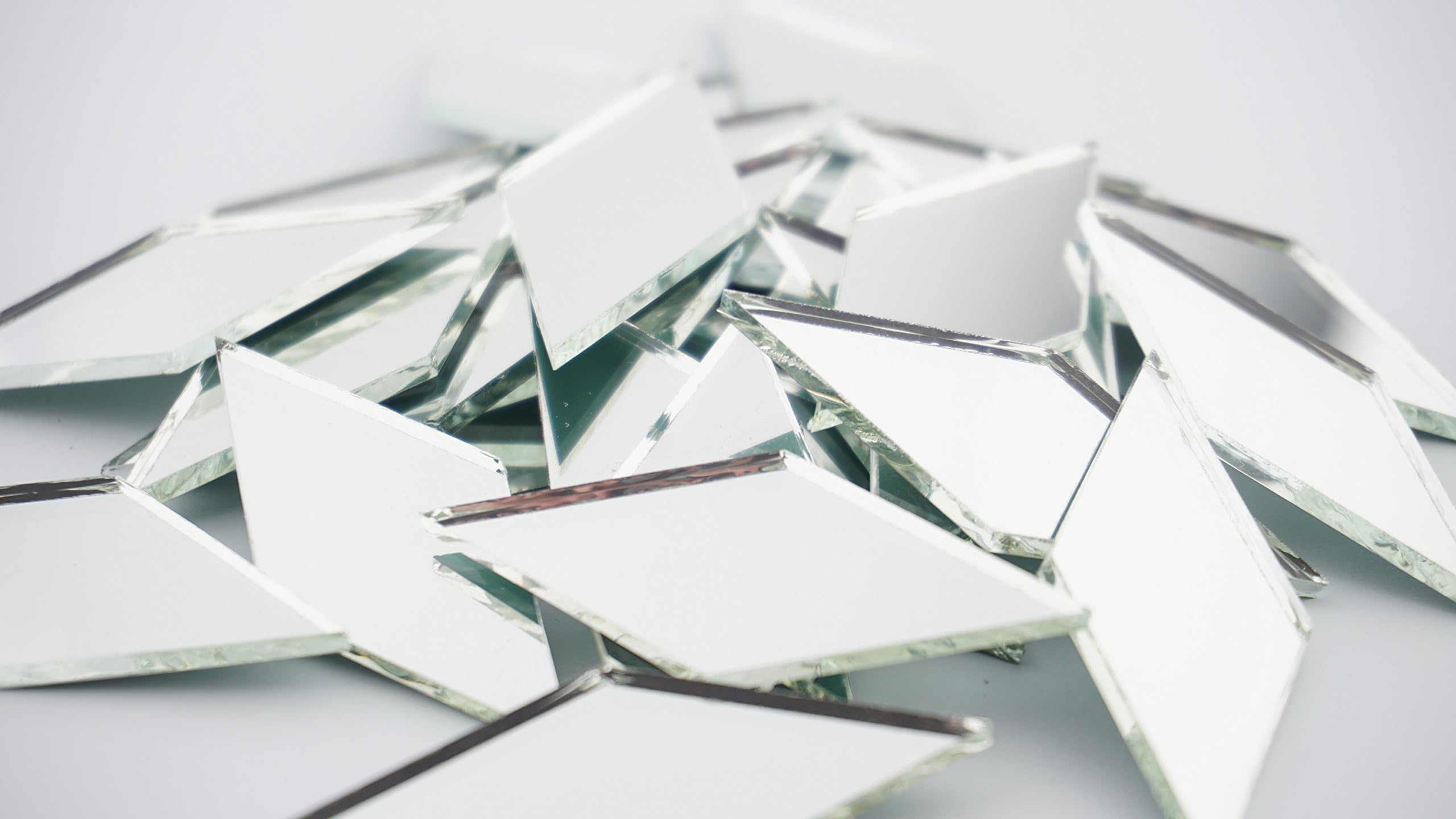 2 Inch Diamond Shape Mirror Mosaic Tile. 25 pcs