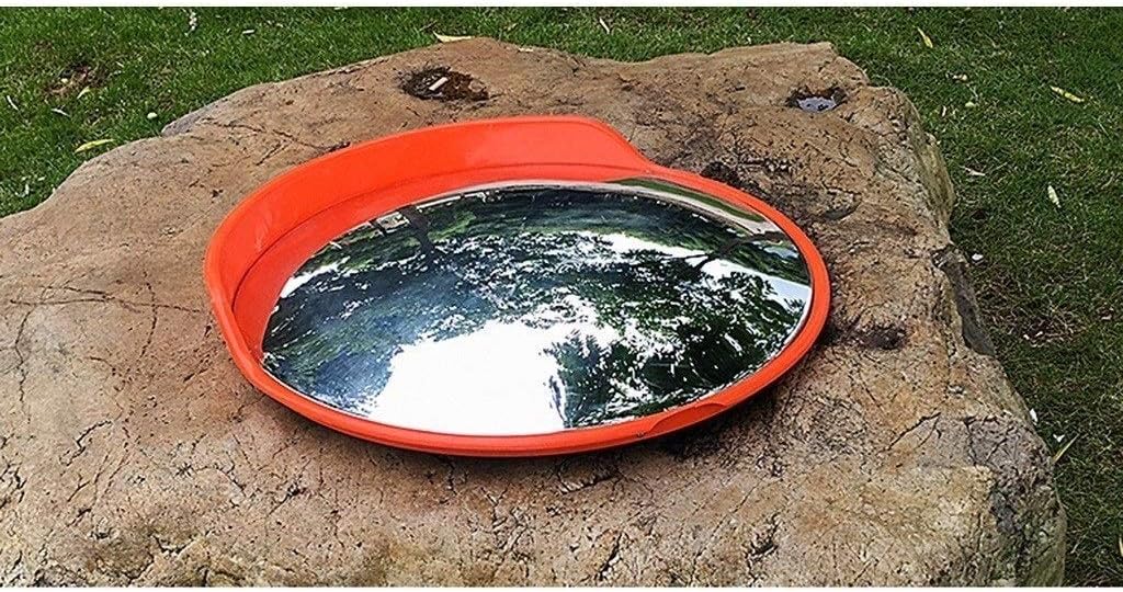 Side Dummy Car Side Dummy Mirror, Durable Convex Mirror HD Mirror Mountain Safety Highway Broad Angle Security Area (Size: 45CM)
