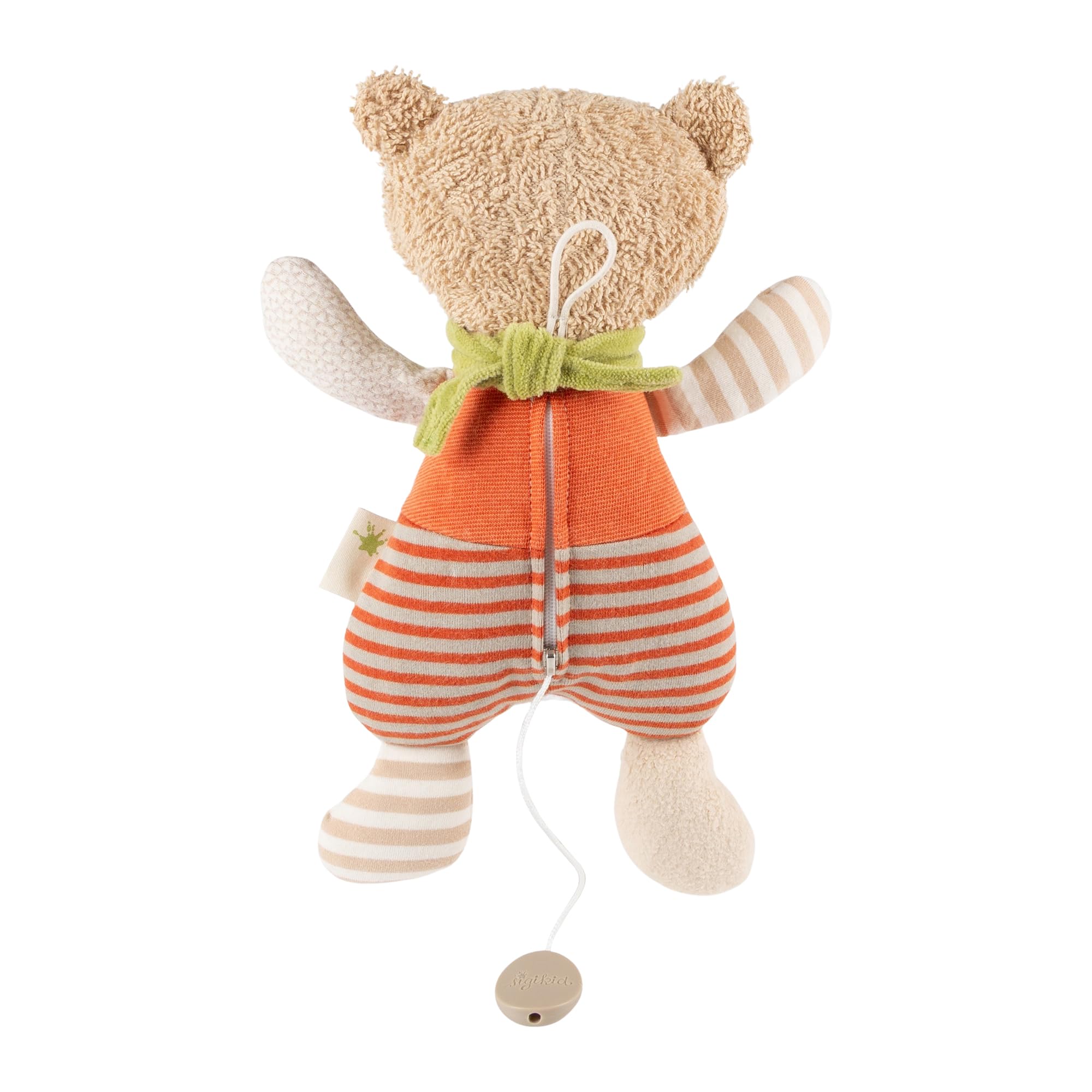 SIGIKID 48916 Spieluhr Bär Green Mädchen und Jungen Babyspielzeug empfohlen ab Geburt mehrfarbig