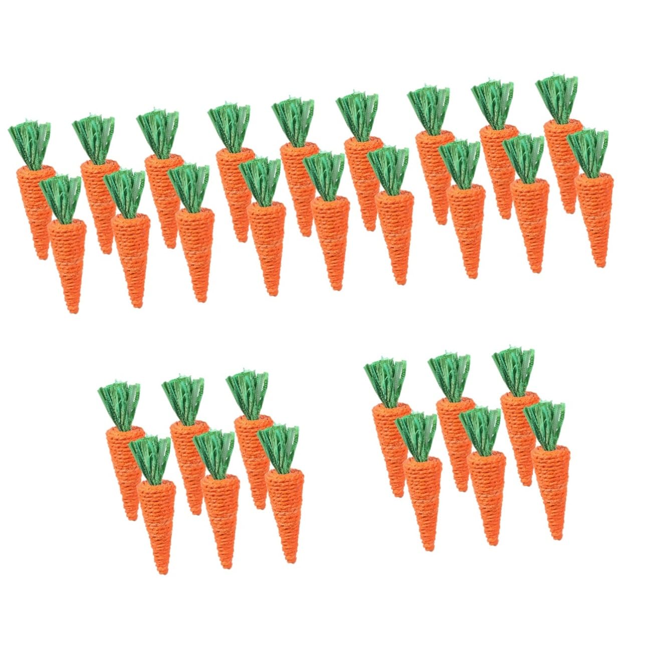 Sosoport 30pezzi Giocattoli Masticabili Per Piccoli Animali Da Carote Intrecciate Per Conigli e Criceti Giocattoli Comfortanti Per Roditori Perfetti Per Masticare e Igiene