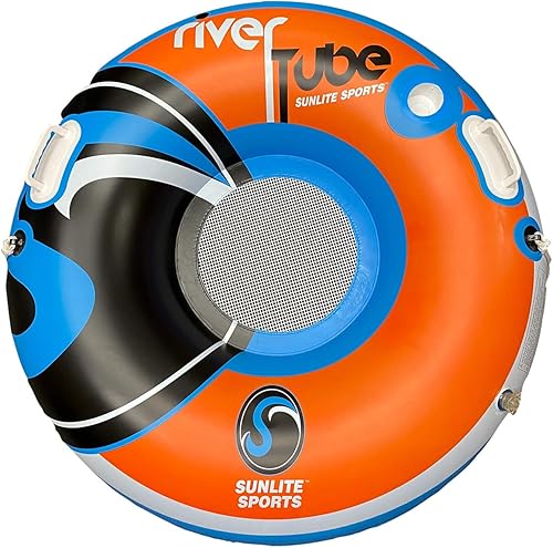Miniatura 1 de Sunlite Sports - Tubo inflable de alta resistencia para río, flotador de agua de alta calidad para descansar sobre el lago y el río, balsa acuática