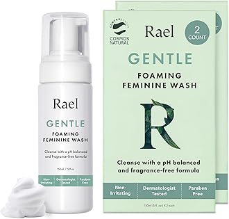 Rael Feminine Wash, Foaming Cleanser, pH Balanced Intimate Care for Women, Unscented, Clean Ingredients, All Skin Types, Vegan, Cruelty-Free (5oz, 4 Pack)