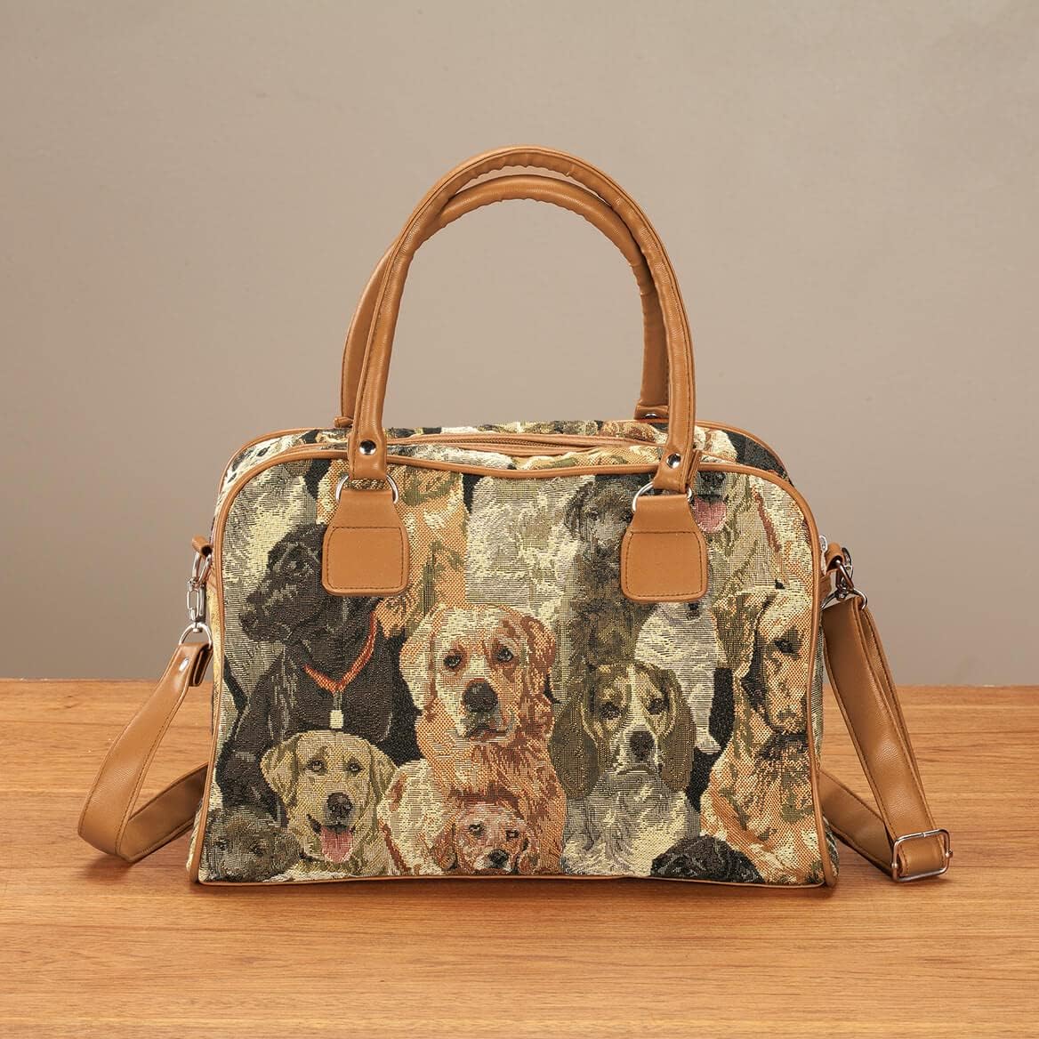 Animal Tapestry Barrel Handbag