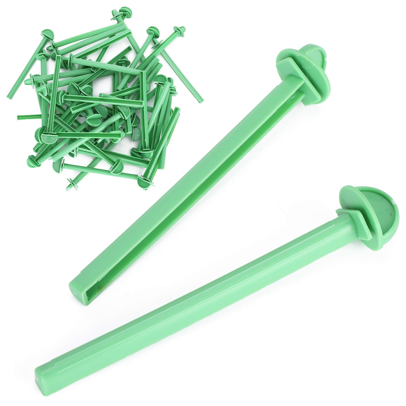 50 Piezas Soportes para Jaula de Pájaros Palos para Periquitos Accesorios Mascota Plástico Resistente Juego Completo para Aves