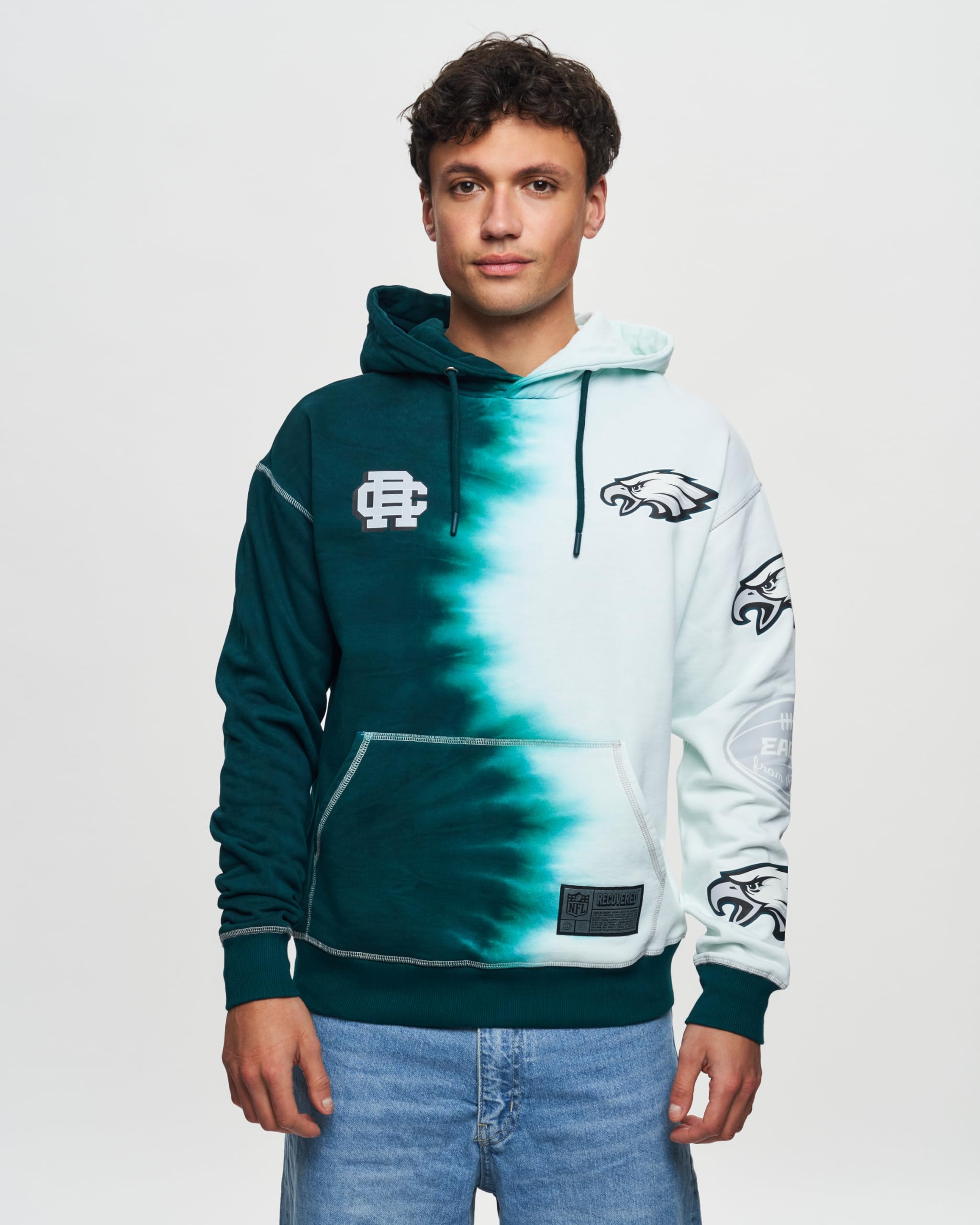 Recovered Sweat à Capuche Sweat à Capuche NFL Effet Colorant à l'encre