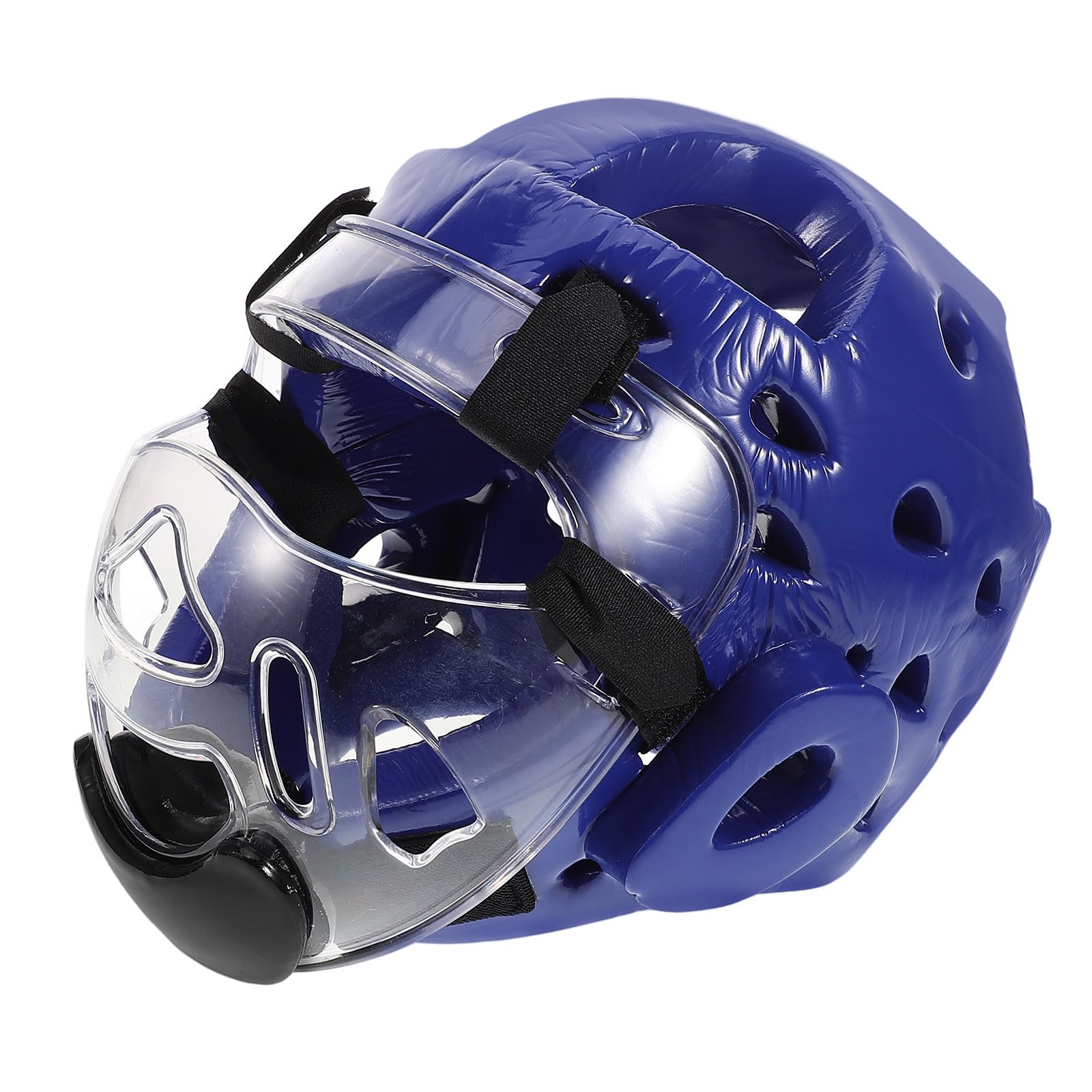 Casco Protettivo Taekwondo con Maschera Integrale in Pu e Spugna, Leggero e Traspirante per Allenamento e Competizione di Arti Marziali