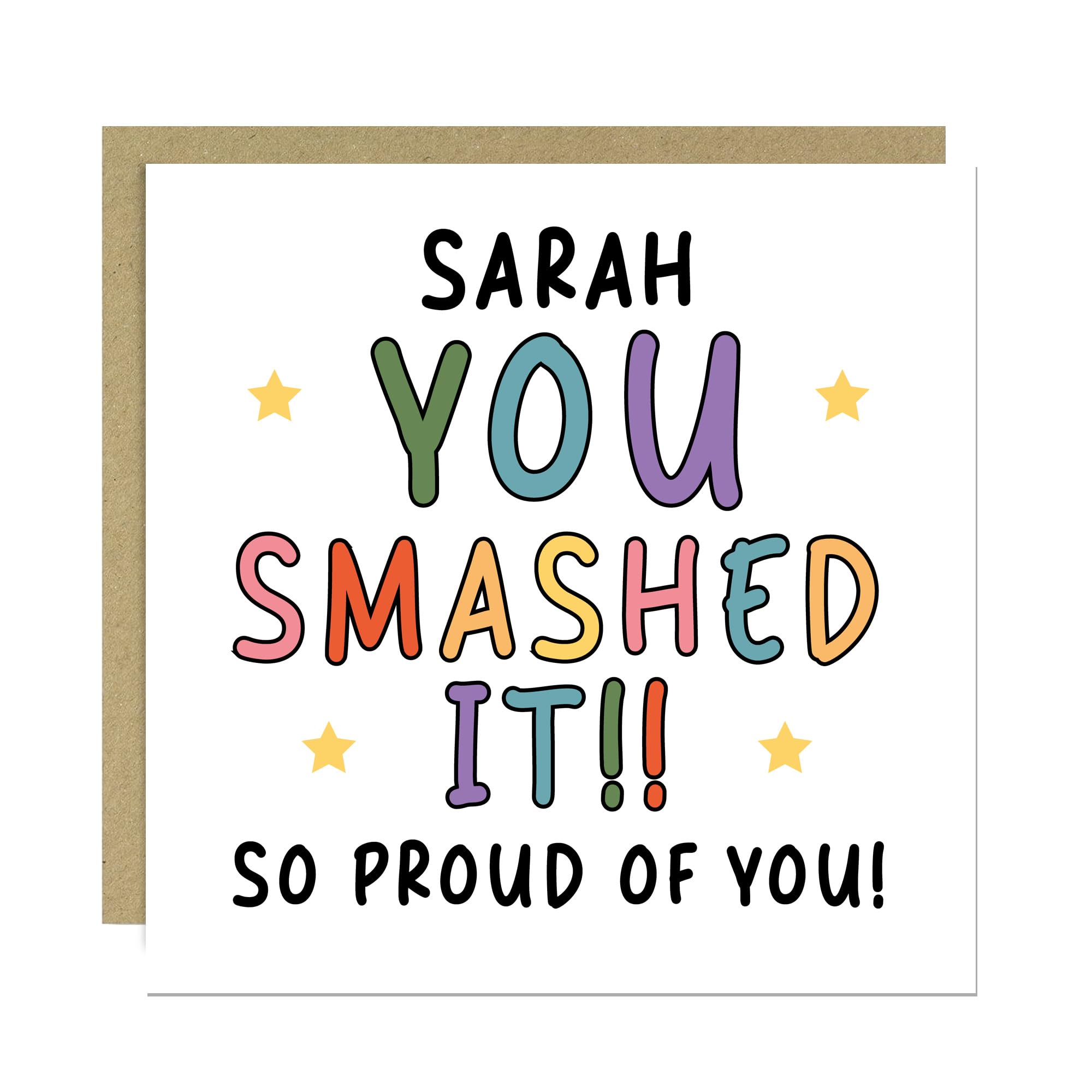 RED OCEAN Personalised So Proud of You Card Passed GCSEs A- Levels Results Day Congratulations Card For Son Daughter Grandson Granddaughter