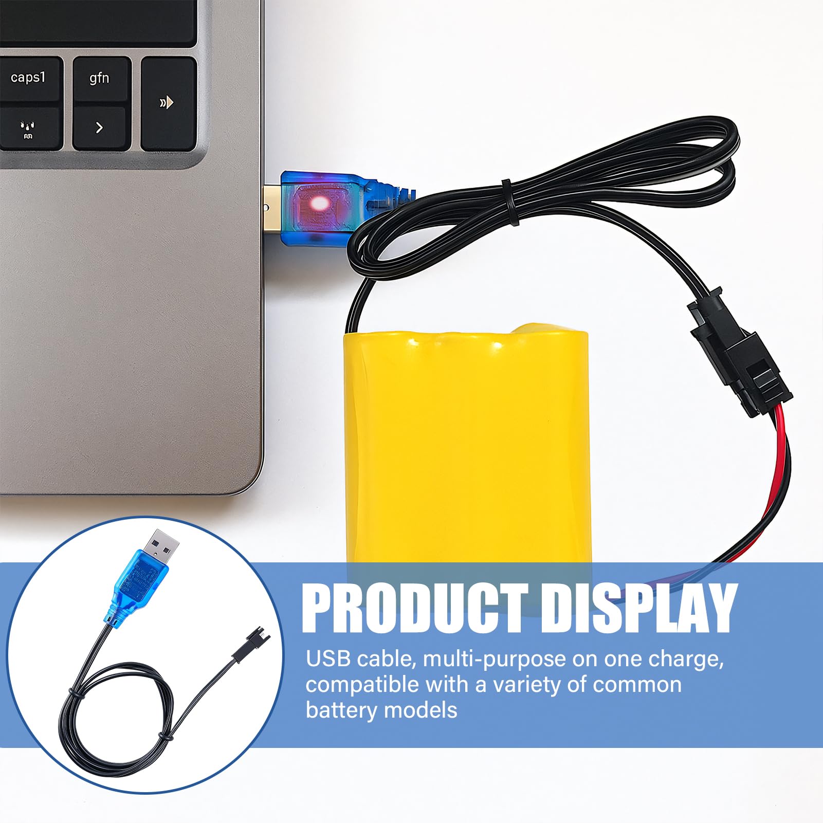 Chargeur Intelligent Jouets Gosknor 5 Chargeurs USB Batterie Lipo 3,7V - Câble SM-2P, Pour Voiture Télécommandée, Bateau Chargeur Lipo