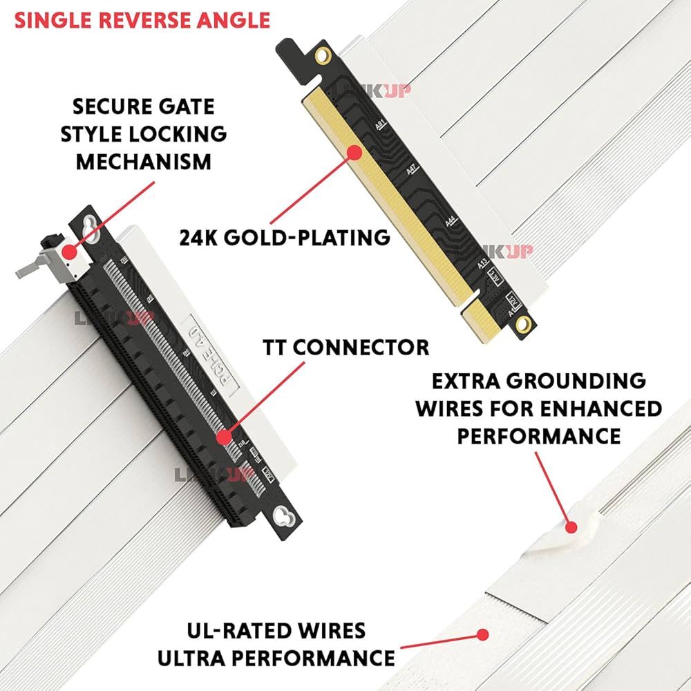 LINKUP Ultra PCIe4.0x16 ライザーケーブル 20cm Amazon.com: LINKUP - Ultra PCIe 4.0 X16 Riser Cable [RTX4090