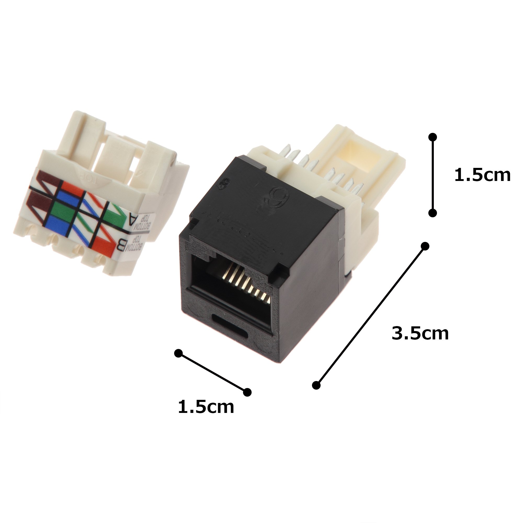 Amazon.com: Panduit CJ688TPBL Category-6 8-Wire TP-Style Jack 