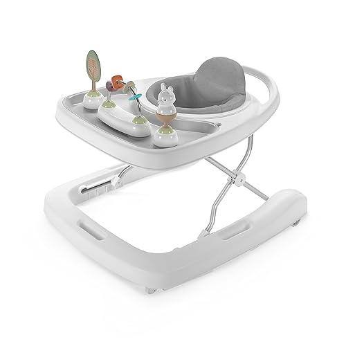 Ingenuity Step Sprout - Caminante plegable 3 en 1 para actividades para bebés con juguetes extraíbles a partir de 6 meses First Forest